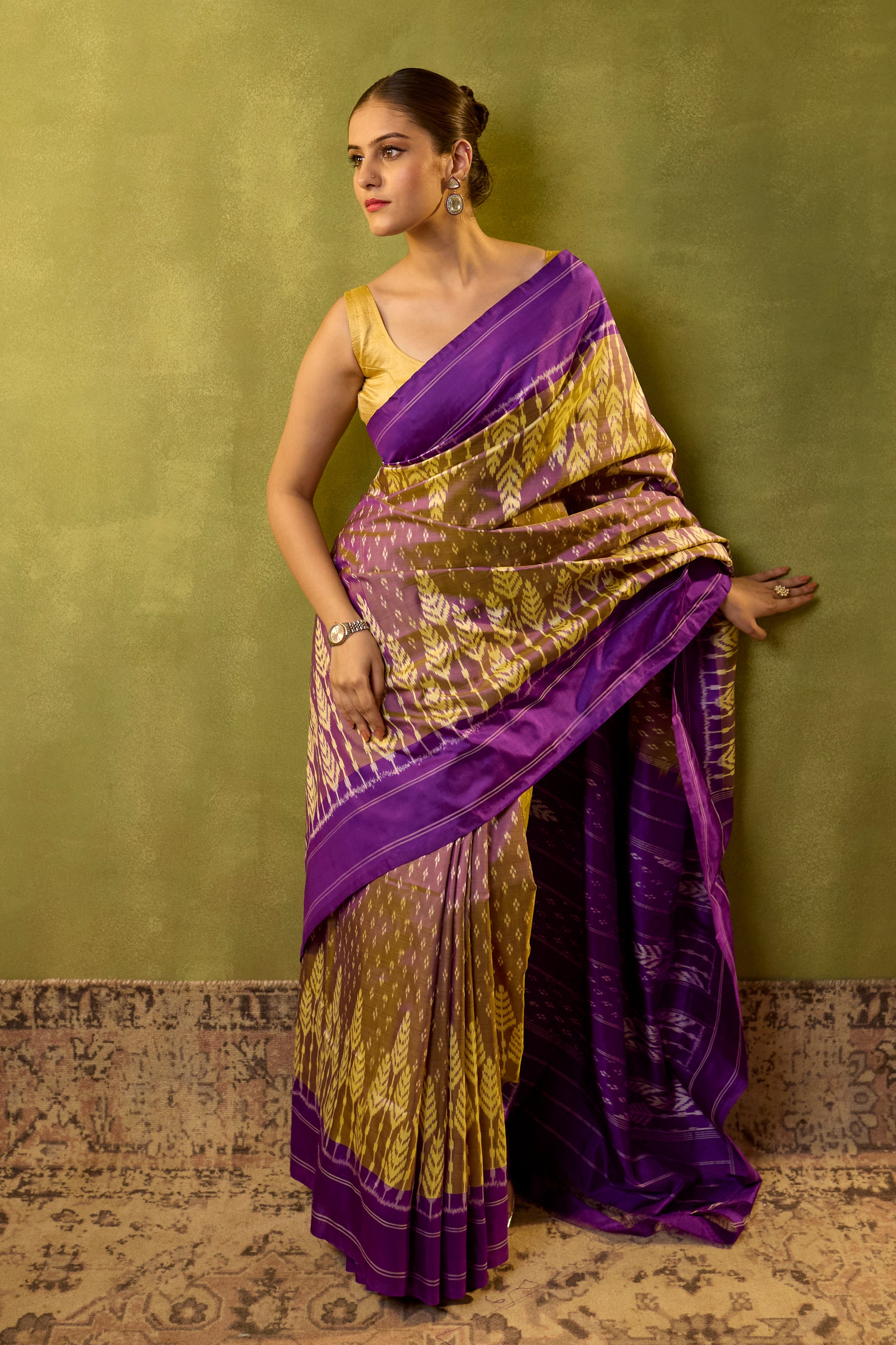 Purple Saree